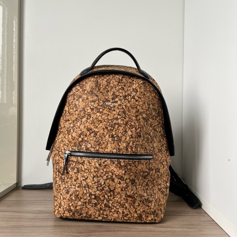 Matt & Nat Munich Backpack Cork Collection Cork Natural NEW❤️